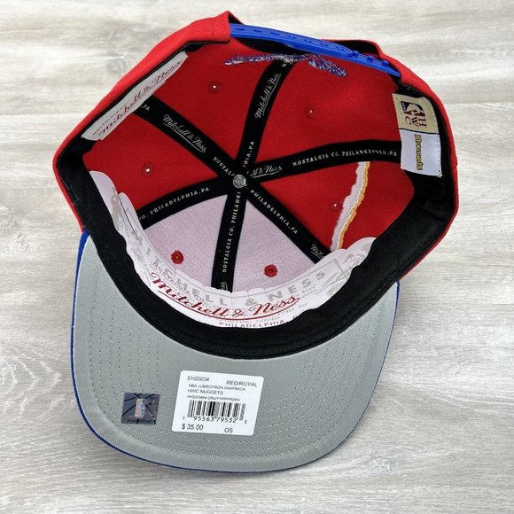 Denver Nuggets Mitchell & Ness NBA Jumbotron Snapback HWC Hardwood Classics Hat - Picture 8 of 12